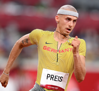 Deutscher 400-Meter-Hürdenläufer Constantin Preis